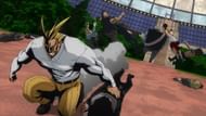 All Might as seen during the U.S.J. arc in Season 1 of the MHA anime (Image via Bones Studio)